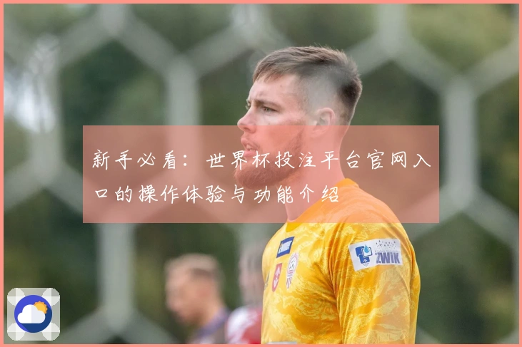 新手必看：世界杯投注平台官网入口的操作体验与功能介绍